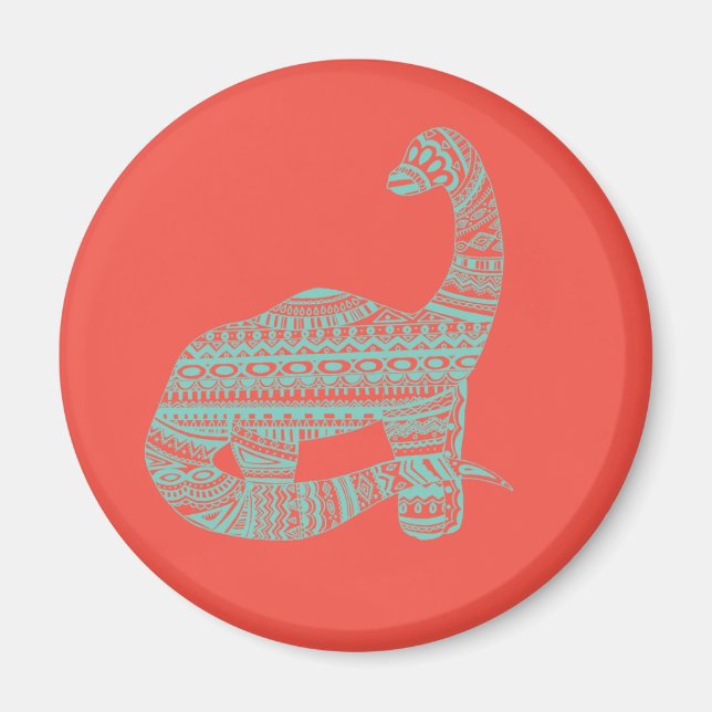 Imã Aqua & Melon Dino Magnet (Frente)