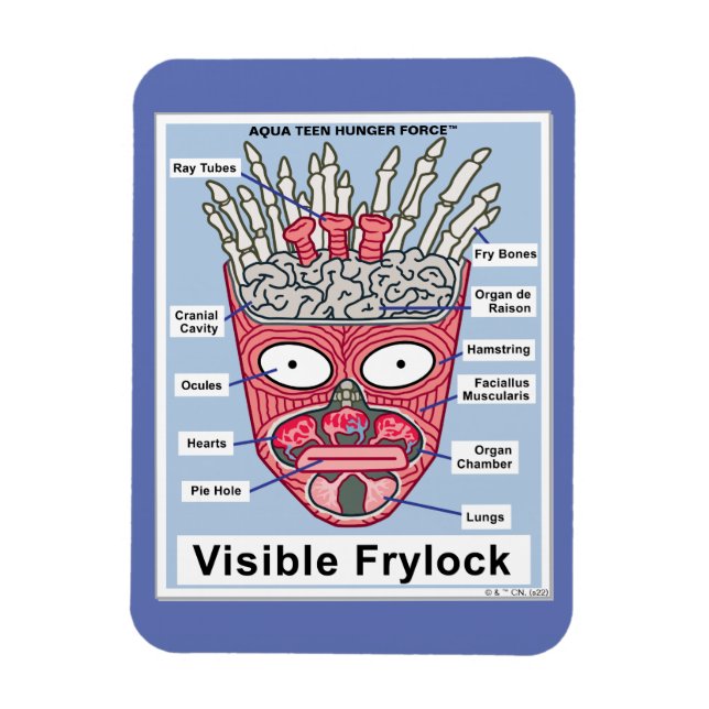 Ímã Aqua Teen Fome Force Visible Frylock Poster (Vertical)