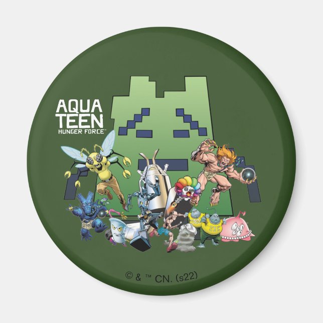 Imã Aqua Teen Hunger Force Villains (Frente)