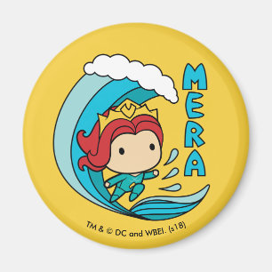 Imã Aquaman   Chibi Mera Riding Wave Graphic