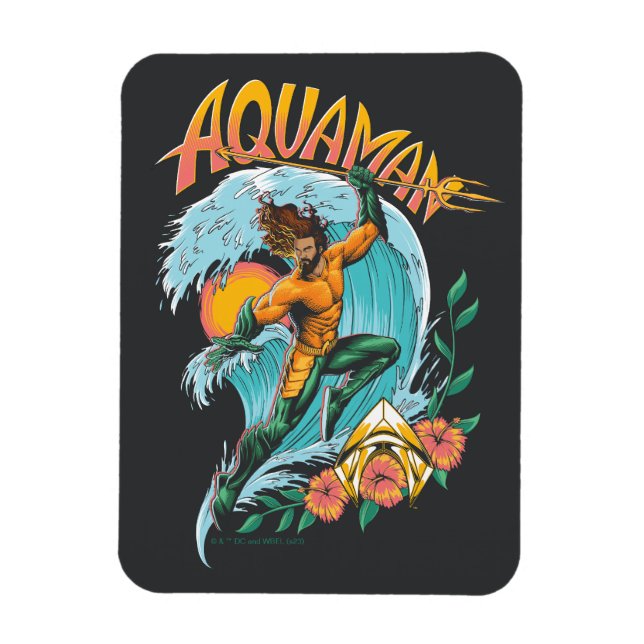 Ímã Aquaman e Trident Ascensão Graphic (Vertical)