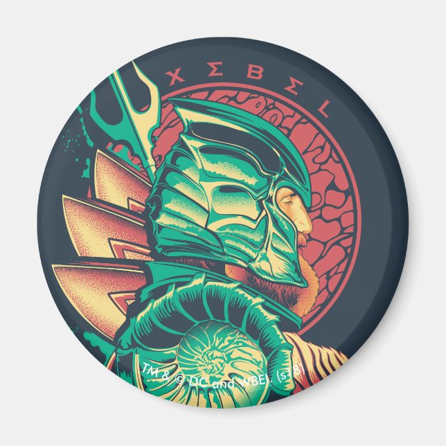 Imã Aquaman | Gráfico Xebel King Nereus (Frente)