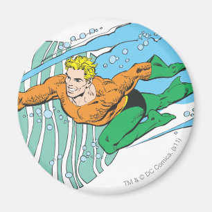 Imã Aquaman salta à esquerda