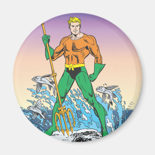 Imã Aquaman Stands com lança