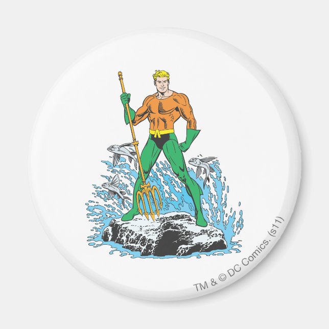 Imã Aquaman Stands com Pitchfork (Frente)