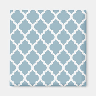 Imã Aquamarine Azulejo marroquino Trellis