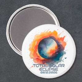 Imã Aquarela 2026 Eclipse Lembrança