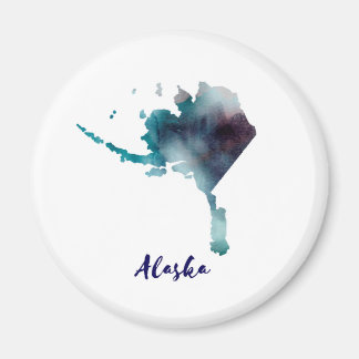 Imã Aquarela Alasca Estados Unidos