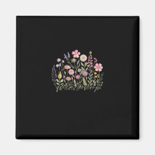 Imã Aquarela Anti Trump Floral Democrata Presidente Li