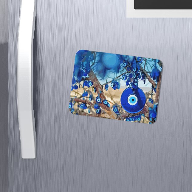 Ímã Aquarela de árvore decorada com nazares (Criador carregado)