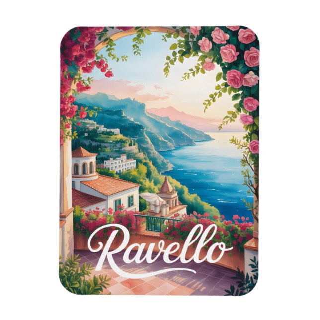Ímã Aquarela de Ravello (Vertical)