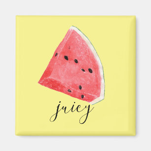 Imã Aquarela Juicy Watermelon Wedge