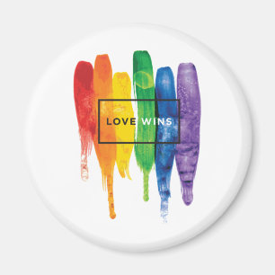 Imã Aquarela LGBT ganha Rainbow Paint Typografi