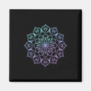 Imã Aquarela Mandala Geometria Fractal Sagrada Arte _1