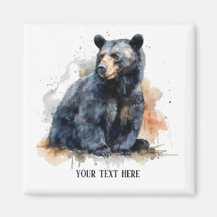 Imã Aquarelas - Arte em Pavial Negro, personalizada