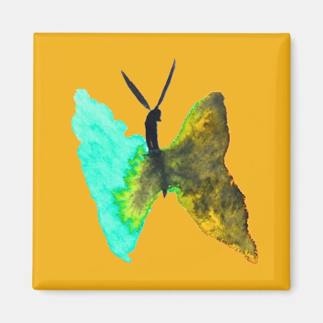 Imã Aquário-aquário-borboleta bonito (Frente)