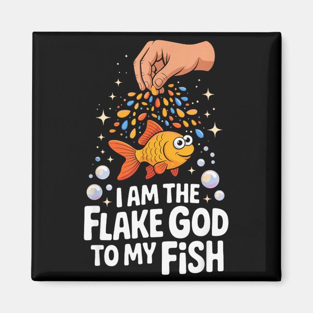 Imã Aquarium Art For Men Women Fish Lover Fiank Enthus (Frente)