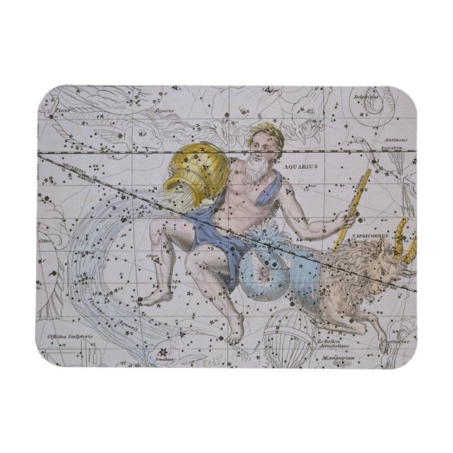 Ímã Aquarius e Capricórnio, de "A Celestial Atlas", (Horizontal)
