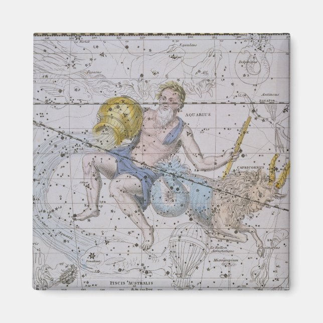 Imã Aquarius e Capricórnio, de "A Celestial Atlas", (Frente)