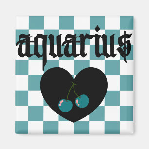 Imã Aquarius Gothic - Aestética de Cerejas Verificadas