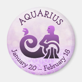 Imã Aquarius Horoscope Astrologia Símbolo Zodiac