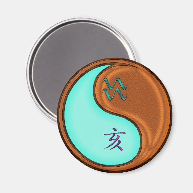 Imã Aquarius & Wood Boar (Front/Back)