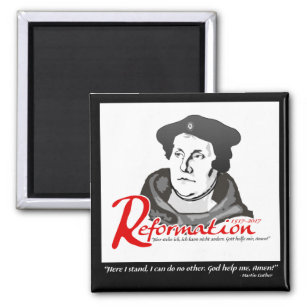 Imã Aqui Estou O Martin Luther Reformation 500 Magnet