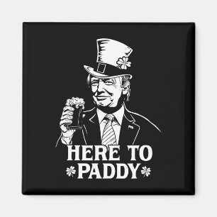 Imã Aqui para o Paddy Trump Dia de São Patrício Trevo