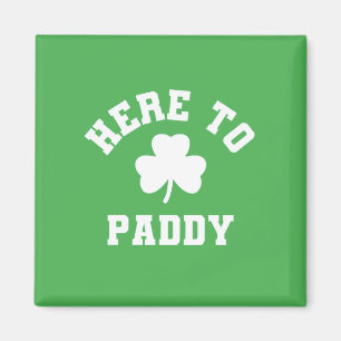 Imã Aqui para Paddy Funny Dia de São Patrício Shamrock