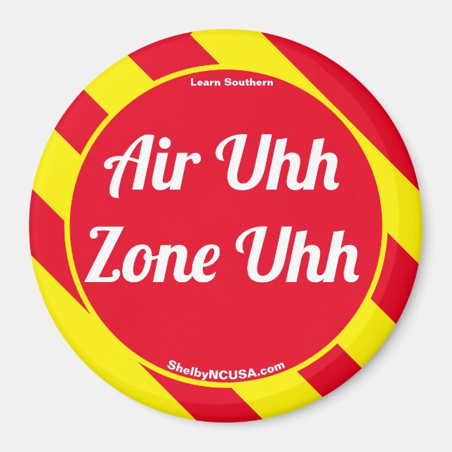 Imã Ar Uhh Zone Uhh Red/Yellow Magnet (Frente)