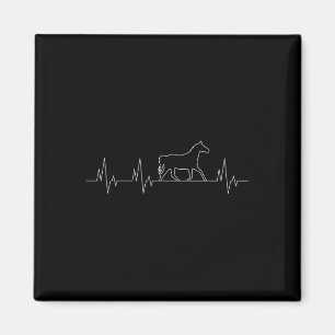Imã Arabe Horse Heartbeat Engraçado Equestre Lo