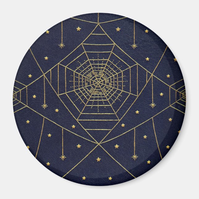 Imã Aranha-aranha estende-se a preto e ouro (Frente)
