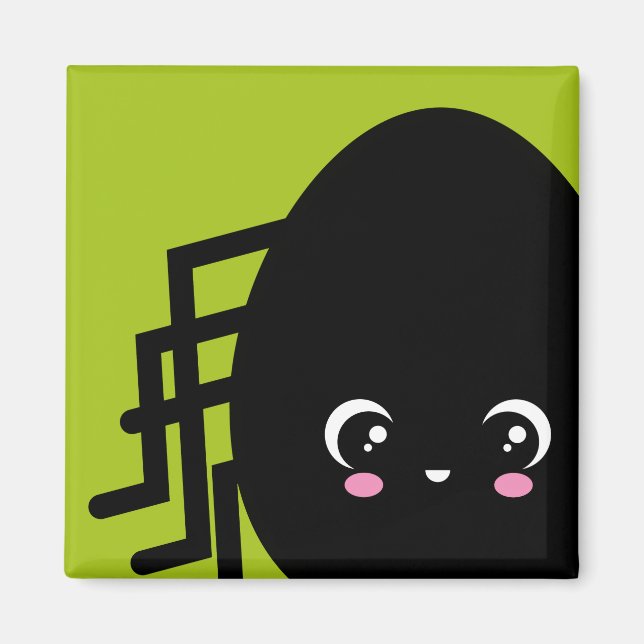 Imã Aranha-do-Ovo-Cérebro - Halloween (Frente)