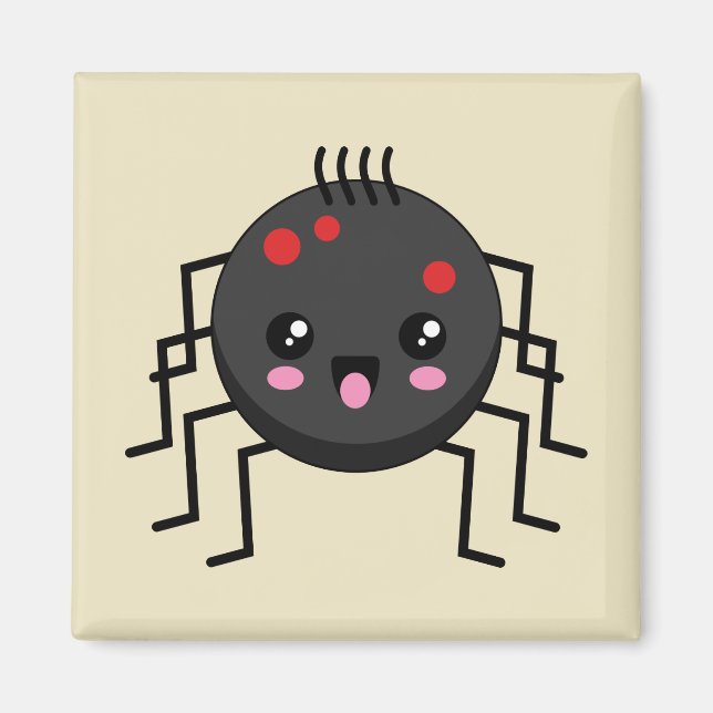 Imã Aranha Kawaii Cute (Frente)
