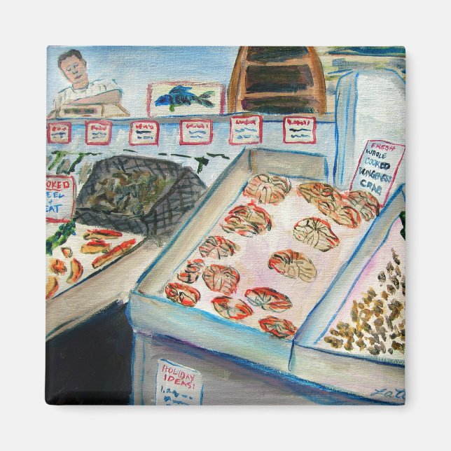 Imã Aranha-mariscos (Pike Place Seattle) (Frente)