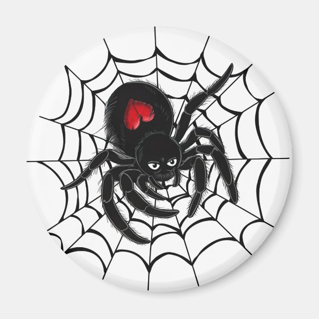 Imã Aranha Negra na Web (Frente)