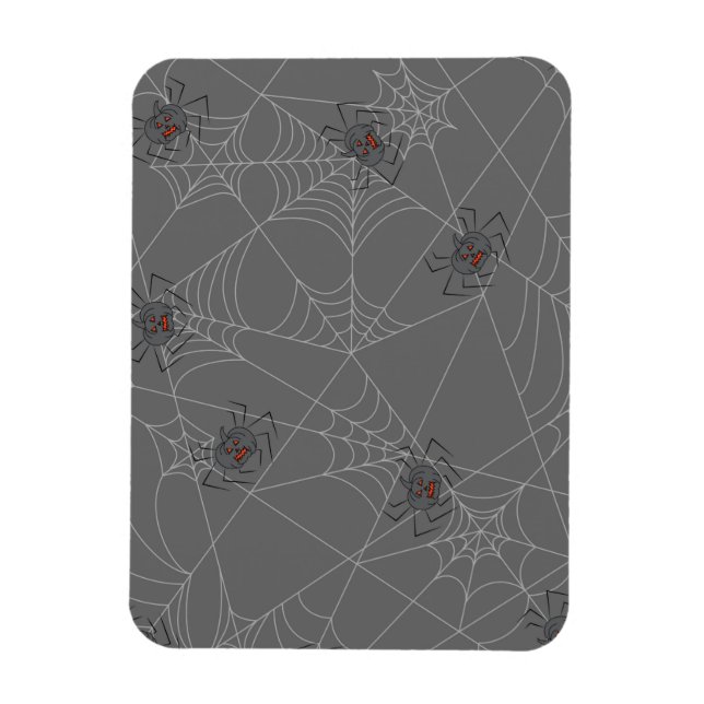 Ímã Aranhas do Dia das Bruxas e abóboras (Vertical)