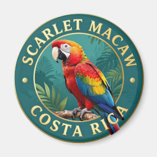 Imã Arara-vermelha Costa Rica Ave