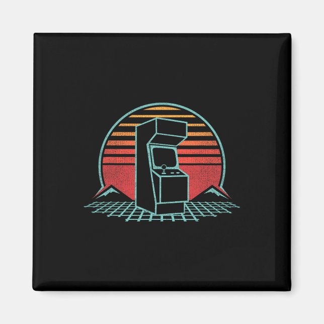Imã Arcade Game Machine Cabinet Nostalgia Retro 80s Ga (Frente)