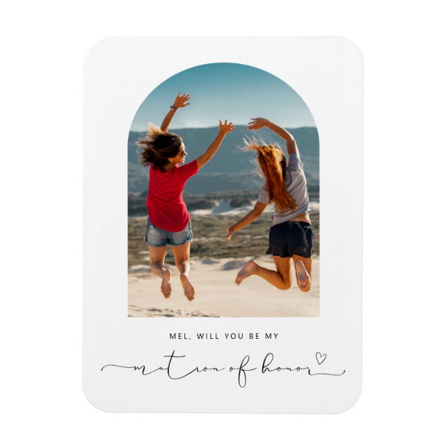 Ímã Arch frame será minha matrona de honra? (Vertical)