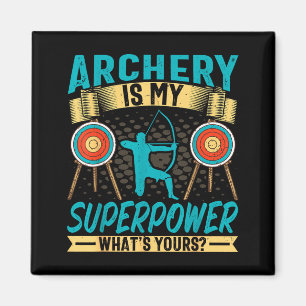 Imã Archer Retro Vintage Arqueiro É Meu Superpoder - A