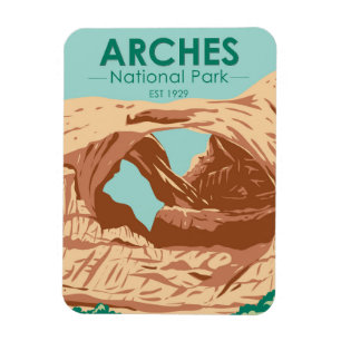 Ímã Arches National Park Double Arch Magnet