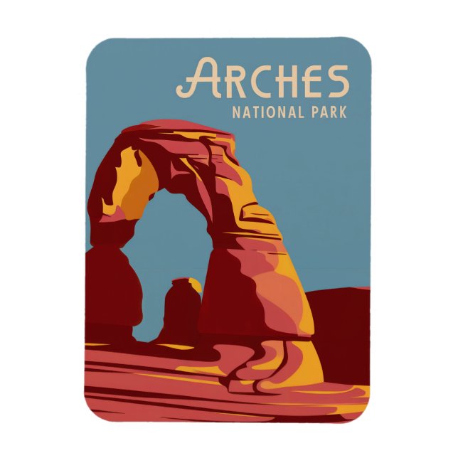 Ímã Arches National Park Souvenir ou Gift (Vertical)