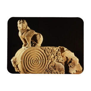Ímã Architrave amarelo com grifo, Sanchi do arenito,
