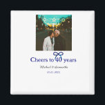 Imã Arco azul grita 40 anos de casamento<br><div class="desc">design</div>