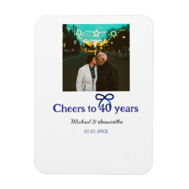 Ímã Arco azul grita 40 anos de casamento