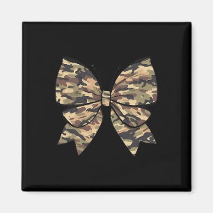 Imã Arco-borboleta Meninas Mulheres Camo Arco-coquete 