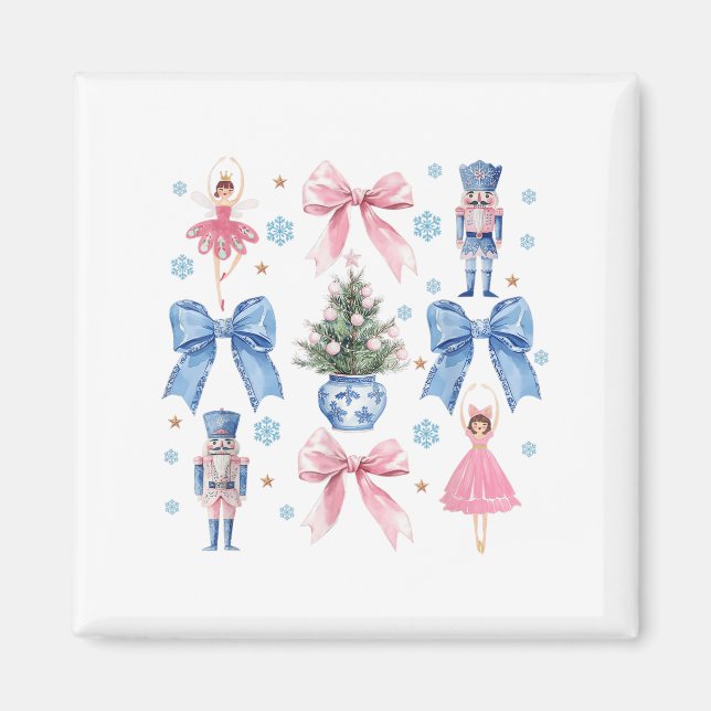Imã Arco Coquete Natal Noz Nutcracker Ballet Festivo M (Frente)
