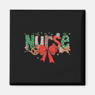 Imã Arco Coquette Retro Fall Enfermeira Natal Rapariga