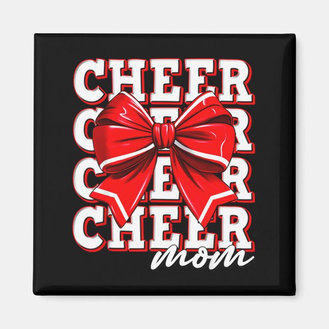 Imã Arco de Cheerleader Mãe Torcedora Maior Fã Equipe  (Frente)